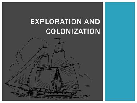 EXPLORATION AND COLONIZATION. Searching for New Trade Routes Before the age of Exploration, people believed that Europe, Asia, and Africa were the only.