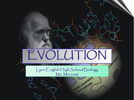 EVOLUTION Lynn English High School Biology Ms. Mezzetti.