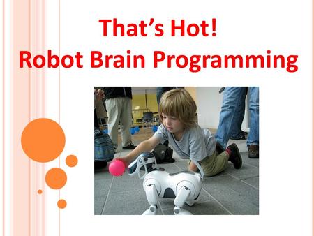 That’s Hot! Robot Brain Programming