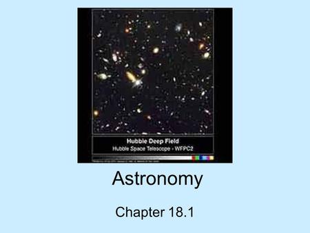 Astronomy Chapter 18.1. Astronomy People in ancient cultures used the seasonal cycles to determine when they should plant and harvest crops. They built.