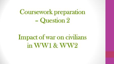 The British People in War Question 2: