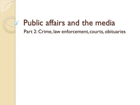 law affairs