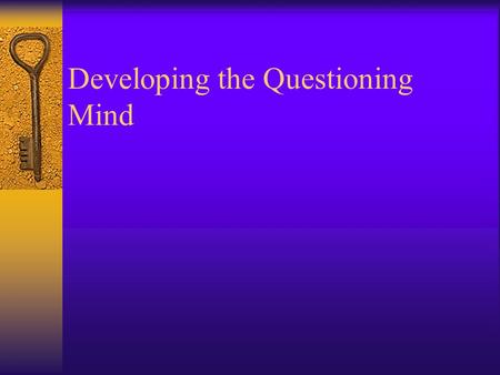 Developing the Questioning Mind Conference diagram.