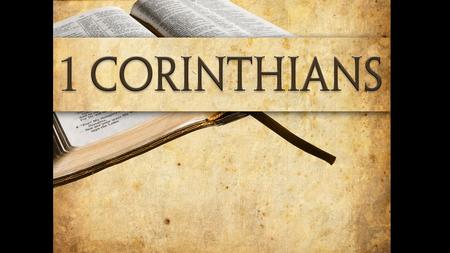 1 Corinthians letter info