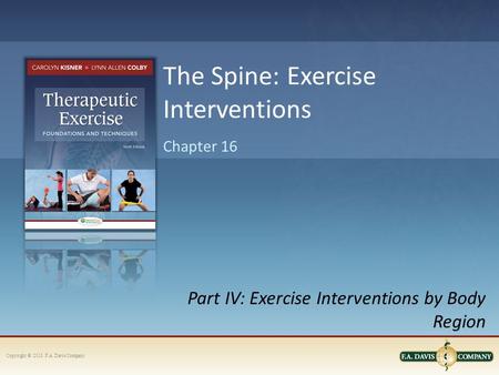The Spine: Exercise Interventions
