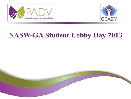 NASW-GA Student Lobby Day 2013. What is … Domestic Violence is a pattern of hurtful and abusive behaviors used by one individual to systematically control.