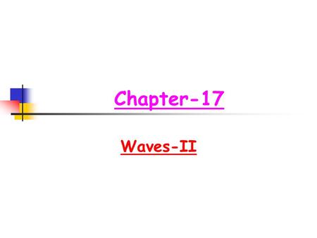 Chapter-17 Waves-II.