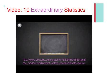 + Video: 10 Extraordinary StatisticsExtraordinary  ety_mode=true&persist_safety_mode=1&safe=active.