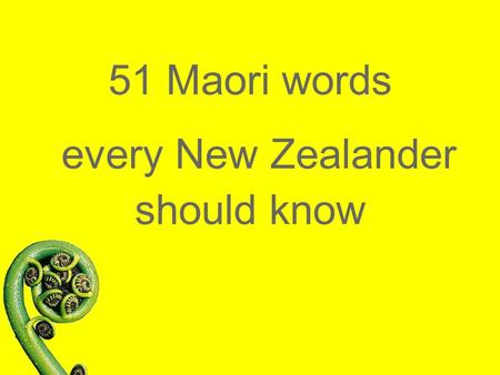 51 Maori words every New Zealander should know. Aotearoa.