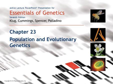 Population and Evolutionary Genetics
