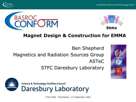 Magnet Design & Construction for EMMA