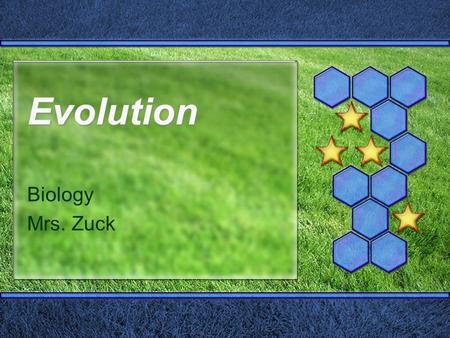 Evolution Biology Mrs. Zuck. Evolution by Natural Selection  Organisms tend to be well suited to where they live and what they do.  How do they become.