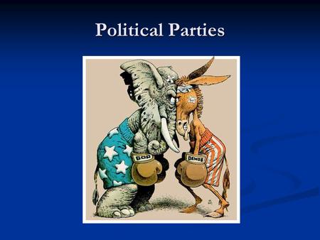 Political Parties. The Meaning of Party Political Party: – A “team of men and women seeking to control the governing apparatus by gaining office in a.