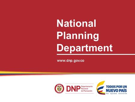 National Planning Department. Mobilizing private investment for low carbon development October 14 th, 2015.
