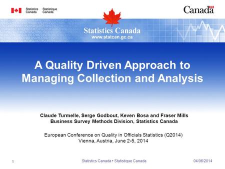A Quality Driven Approach to Managing Collection and Analysis