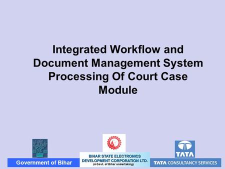 Login Page. Integrated Workflow and Document Management System Processing Of Court Case Module.