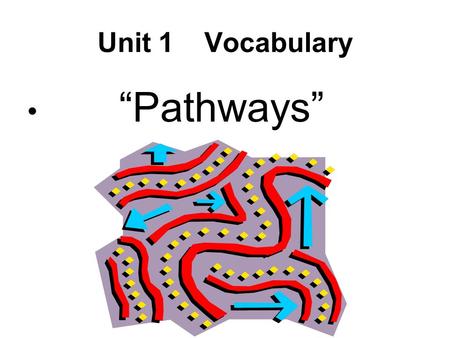 Unit 1 Vocabulary “Pathways”. S.O.R. Losers Vocabulary.