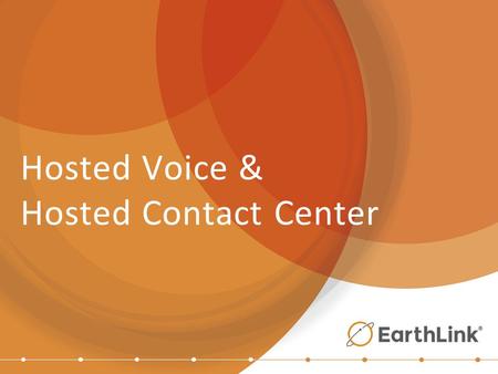 Hosted Voice & Hosted Contact Center