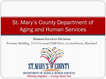 St. Mary’s County Department of Aging and Human Services