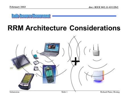 RRM Architecture Considerations