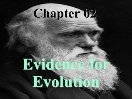 Saccone PowerPoint Chapter 02 Evidence for Evolution.