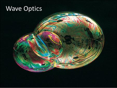 Wave Optics.