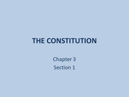THE CONSTITUTION Chapter 3 Section 1 To Get Us Started….. The Word - Due or Die - The Colbert Report - 2012-06-03 - Video Clip | Comedy Central The.