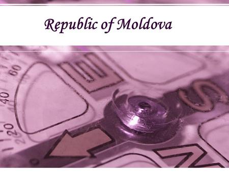 Republic of Moldova. National Documents promoting Gender Equality: Law regarding the insurance of equal chances between men and women which entered into.