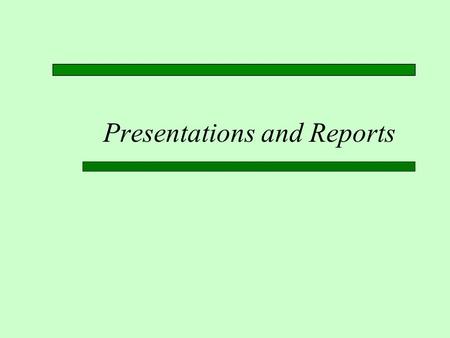 Presentations and Reports. Third Week (2/2/12)  Meet at the Albertsons Library in room LIB 203  Beth Brin will demonstrate the use of several databases.