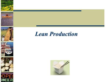 Lean Production.