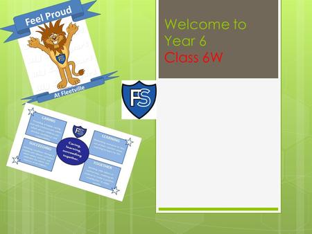 Welcome to Year 6 Class 6W. Welcome  Miss Wynne  Mrs Volner  Jaguars.