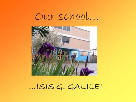 Our school… …ISIS G. GALILEI. It includes: HUMAN SCIENCE BUSINESS and MARKETING, divided in: administration, financıal and marketing information and business.