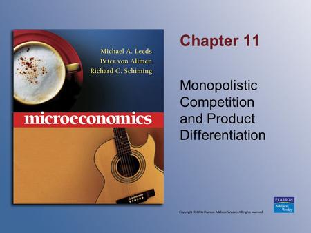 Monopolistic Competition and Product Differentiation