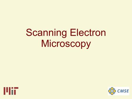 Scanning Electron Microscopy. The Scanning Electron Microscope is an instrument that investigates the surfaces of solid samples.