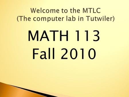 MATH 113 Fall 2010.  Prerequisites: ◦ Grade of C – or better in Math 112  Every student must have an active “crimson” e-mail account for computer/course.