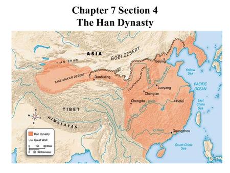 Chapter 7 Section 4 The Han Dynasty. The Han Dynasty When the Qin dynasty collapsed in 207 BC, several different groups battled for power. After several.