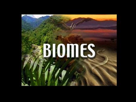 What are Biomes? Biomes are regions in the world that share similar plant structures, plant spacing, animals, climate and weather.