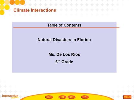Natural Disasters in Florida