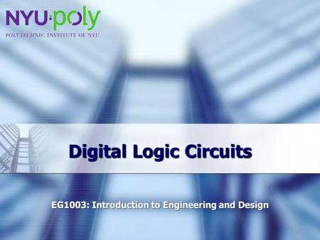 Digital Logic Circuits. Overview  Objectives  Background  Materials  Procedure  Report / Presentation  Closing.