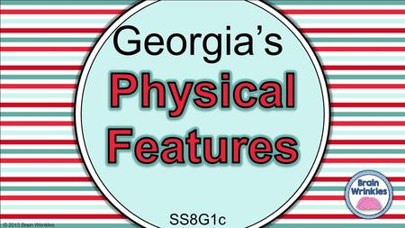 Georgia’s Physical Features SS8G1c © 2015 Brain Wrinkles.
