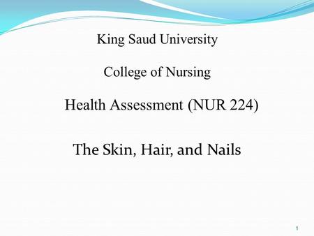 Health Assessment (NUR 224)