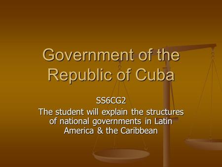 Government of the Republic of Cuba