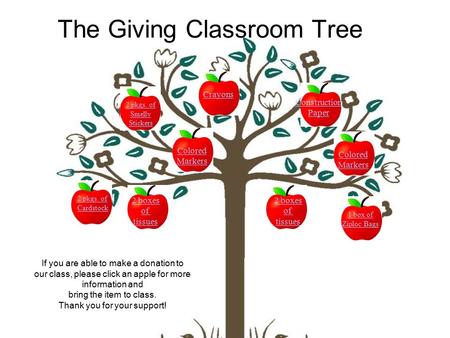 The Giving Classroom Tree