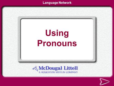 Language Network Using Pronouns.