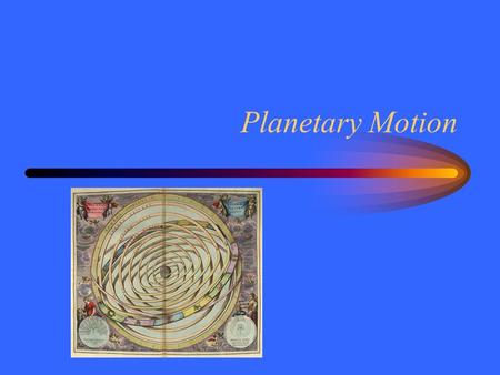 Planetary Motion. Wanderers The Sun, Moon and planets appear to move relative to the stars. Planetary motion is confined to the ecliptic. –Generally west.