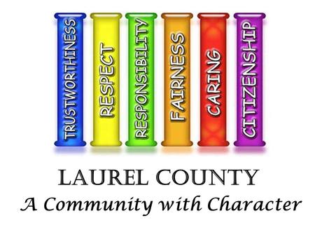 Laurel County A Community with Character. Academic Achievement Positive Behavior Successful Students We Believe …