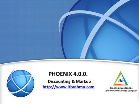 1 PHOENIX 4.0.0. Discounting & Markup