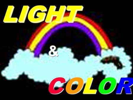 COLORCOLORCOLORCOLORLIGHTLIGHT&. Very Important Concepts We only “see” what reaches our eyes! We only “see” what reaches our eyes! When light reaches.