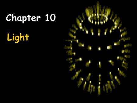 Light Chapter 10. Standards: P4a: Identify the characteristics of electromagnetic and mechanical waves. P4b: Describe how the behavior of light waves.