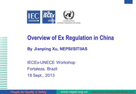 Overview of Ex Regulation in China
